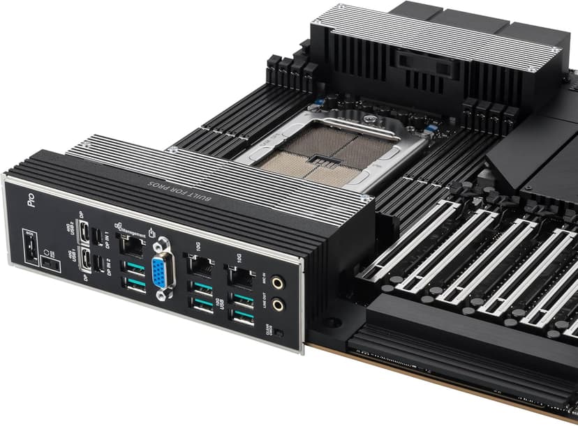 ASUS Pro WS WRX90E-SAGE SE EEB Workstation Motherboard, AMD Ryzen™ Threadripper™ PRO 7000 WX-Series, ECC R-DIMM DDR5, 32 Power-Stage,7xPCIe 5.0x16, PCIe 5.0 M.2, 10Gb & 2.5Gb LAN, Multi-GPU Support