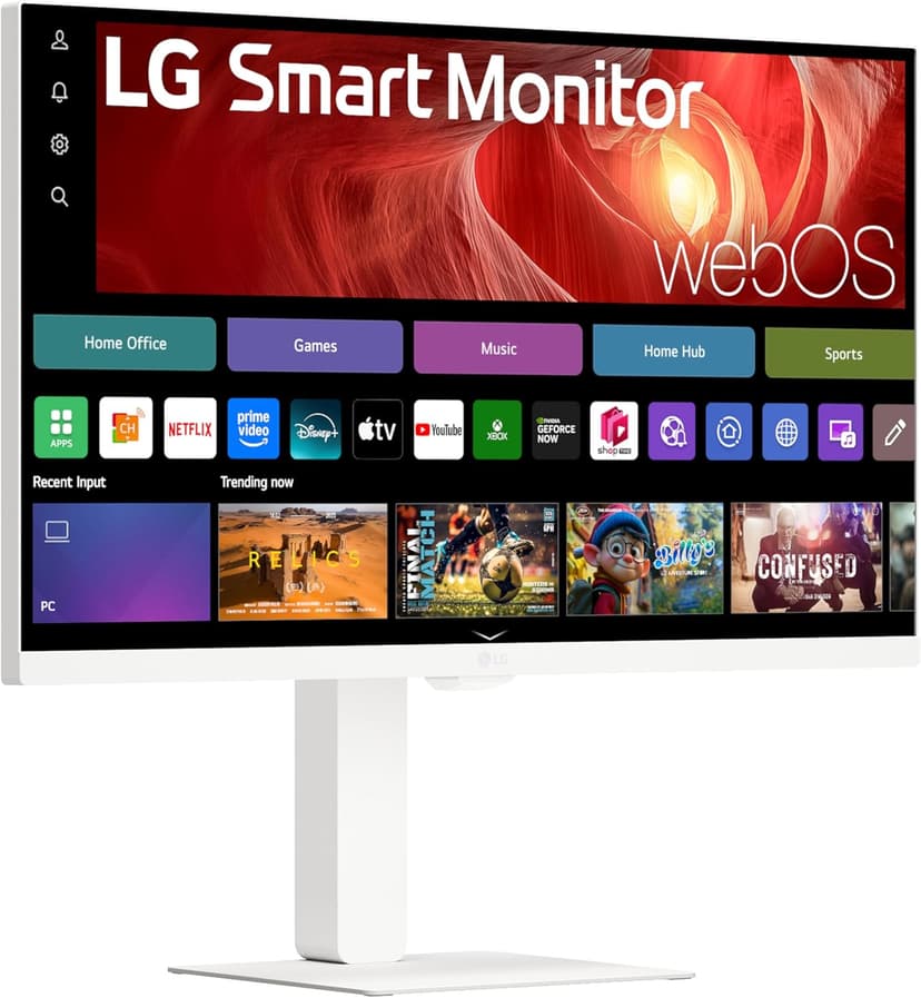 LG 27U730SA-W 27-Inch Smart 4K UHD (3840 x 2160) IPS Computer Monitor, HDR10, Built-in Speaker, Screen Share, Bluetooth, Remote Control, HDMI, USB Type-C PD 65W, Tilt/Height/Swivel/Pivot Stand, White