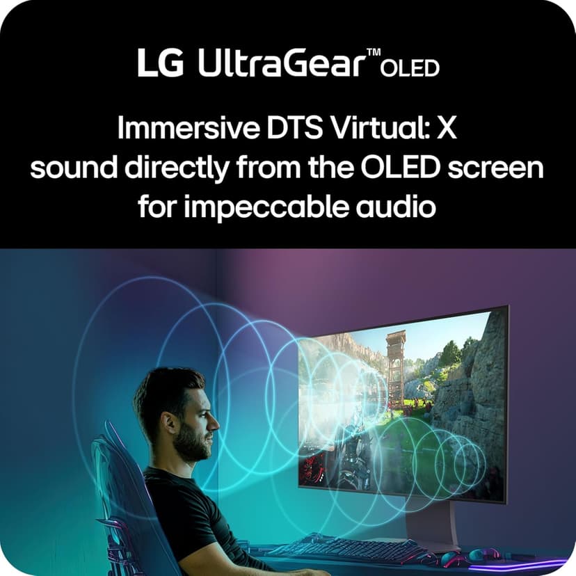 LG ‎32GS95UE 32-inch Ultragear OLED Gaming Monitor UHD 240Hz 0.03ms DisplayHDR True Black 400 AMD FreeSync Premium Pro NVIDIA G-Sync HDMI 2.1 DisplayPort Tilt/Height/Swivel Stand Black