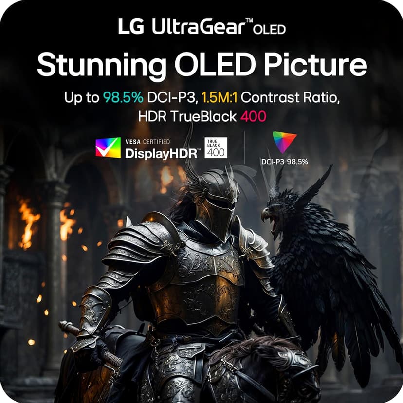 LG 39GX90SA-W 39-inch Ultragear WQHD (3440 x 1440) OLED Curved Gaming Monitor 240Hz, 1ms, NVIDIA G-Sync Compatible, AMD FreeSync Premium, VESA DisplayHDR True Black 400, webOS, USB Type-C, White