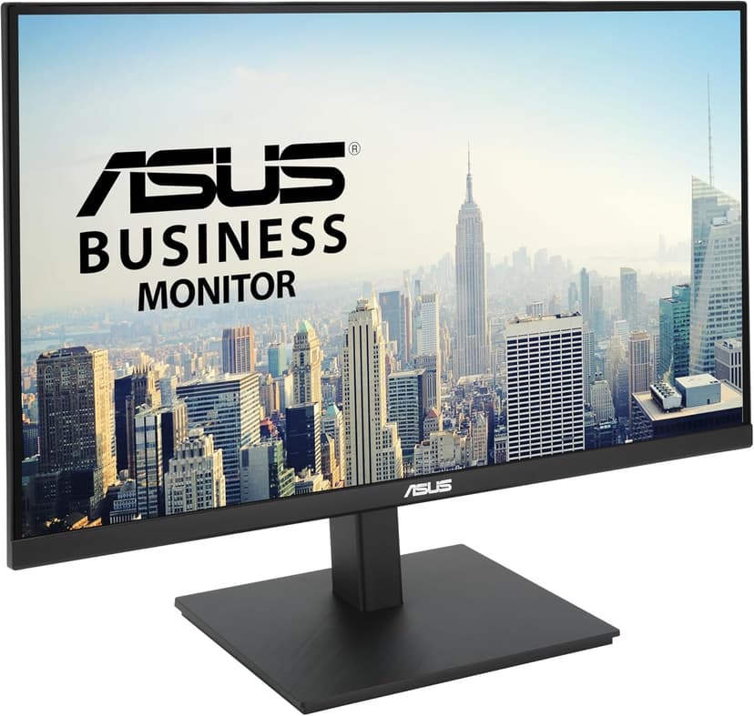 ASUS 27” 4K Business Monitor (VA27UQSB) - UHD (3840 x 2160), IPS, Frameless, HDR10, DisplayPort, Dual HDMI, Speakers, Eye Care, Ergonomic, pivot, swivel, height adjustable, DisplayWidget, 3yr warranty