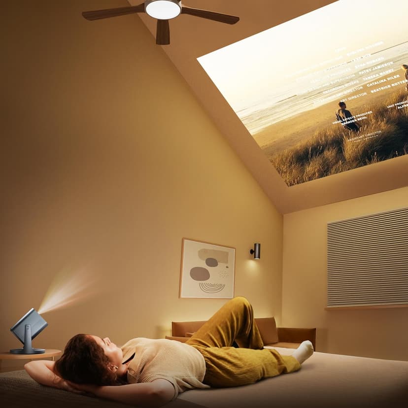 Hisense C2 4K UHD Triple Color RGB Laser Portable Mini Projector, 65”~300", 2000 ANSI Lumens, 110% BT.2020 Wide Color Gamut, Dolby Vision, Sound by JBL, Netflix, WIFI 6E