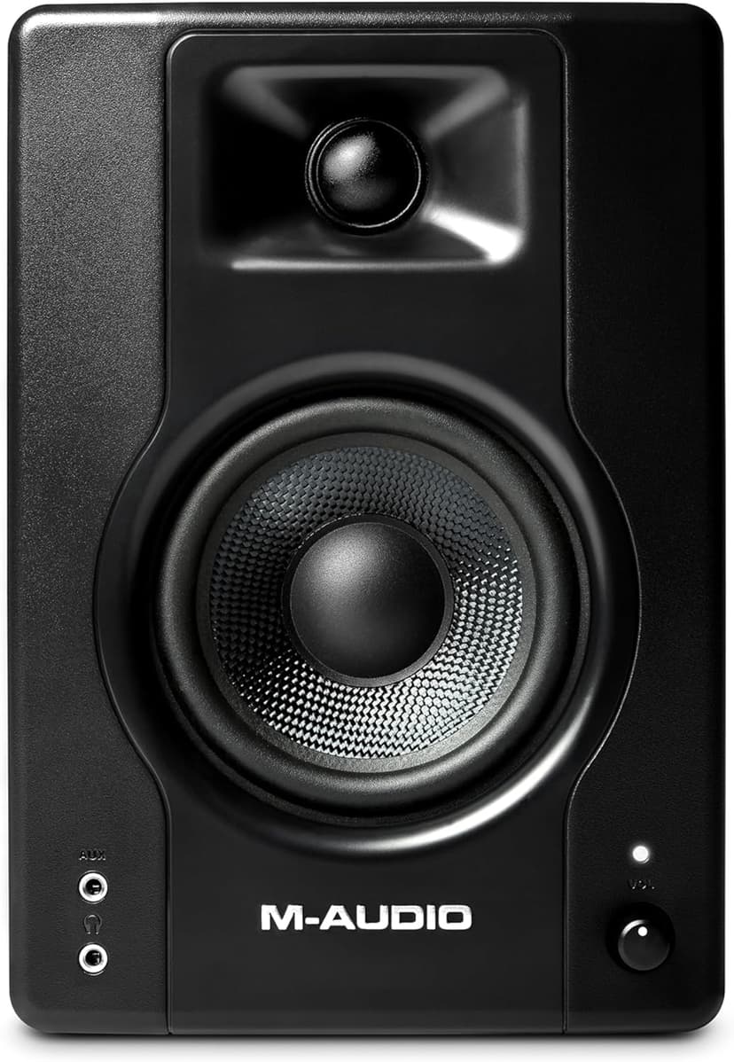 M-AUDIO BX4 Pair 4.5" 120W Studio Monitors, HD PC Speakers for Recording and Multimedia with Music Production Software