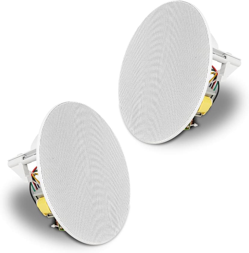 Sound Town Commercial Restaurant Audio Set, with One 6-Zone 70V/100V Amplifier with Bluetooth, 12 x Two-Way 6.5-Inch in-Ceiling Speakers, Two Dual 8-Inch Subwoofers (P18X12C6N2S28)
