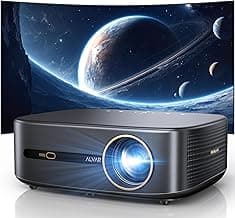 [1000 ANSI & Audio by DBX-TV] Alvar 4K Projector with WiFi 6 and Bluetooth, 30W Speakers, Netflix Certified & DoIby Audio Outdoor Proyector, Auto Focus Native 1080P Smart Projector, Black