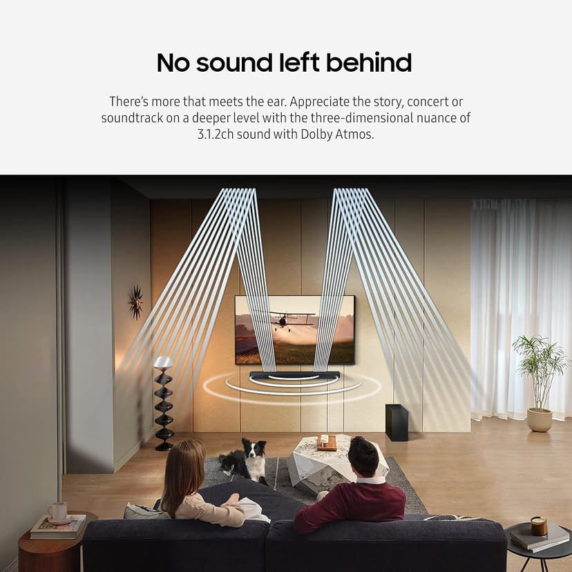 SAMSUNG HW-Q700C 3.1.2ch Soundbar w/Wireless Dolby Audio, Q-Symphony, SpaceFit Sound Pro, Adaptive Sound, Game Mode Pro, Airplay 2, Tap Sound, Chromecast and Alexa Built-in