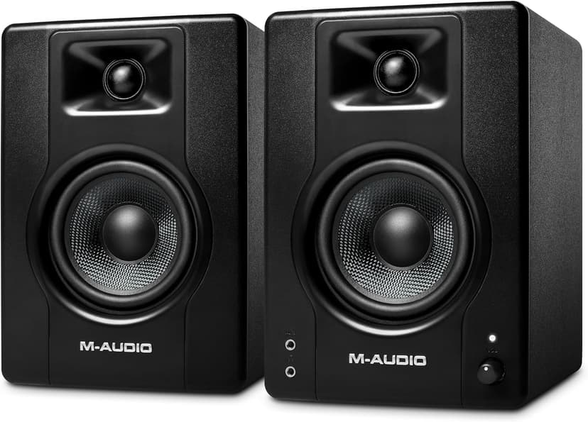 M-AUDIO BX4 Pair 4.5" 120W Studio Monitors, HD PC Speakers for Recording and Multimedia with Music Production Software