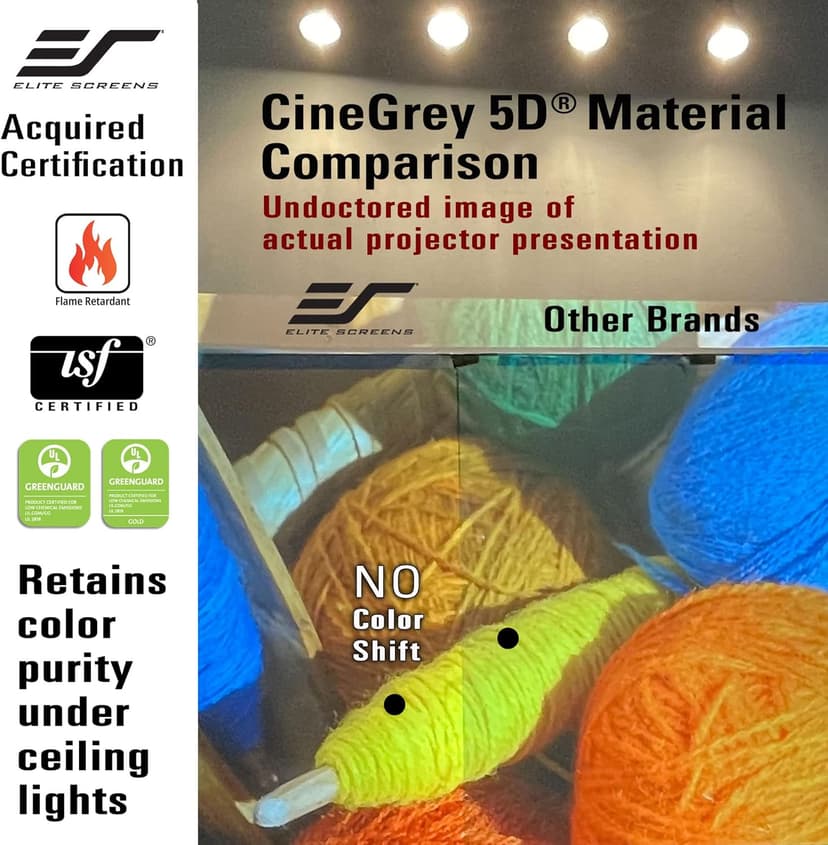 Elite Screens Designer Cut Series, 135-inch 16:9, 8K / 4K Ultra HD Ambient Light Rejecting DIY Raw Projector Screen Material, ISF Certified True ALR Capable Projection Screen, RM-135HW-CINEGREY5D