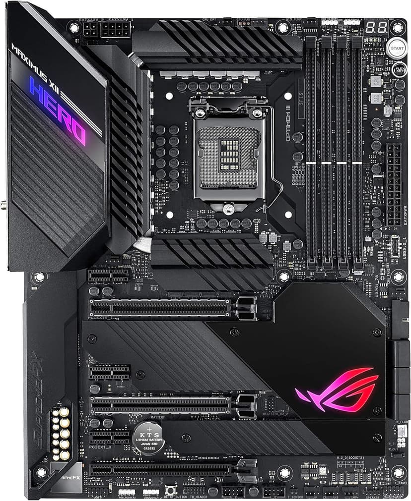 ASUS ROG Maximus XII Hero Z490 (WiFi 6) LGA 1200 (Intel 10th Gen) ATX Gaming Motherboard, 14+2 Power Stages, DDR4 4800+, 5Gbps LAN, Intel LAN
