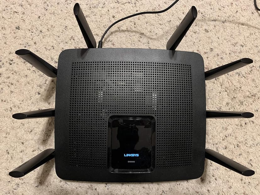 Linksys WiFi 5 Router, Tri-Band, 3,000 Sq. ft Coverage, 25+ Devices, Speeds up to (AC5400) 5.4Gbps - EA9500