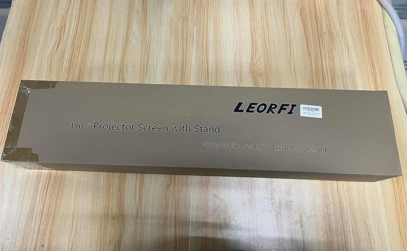 Outdoor Projector Screen with Stand: LEORFI 150 inch Projector Screen Portable, Indoor Projections Screen and Stand, Rear Front Movie Screen 16:9 4K Full HD,Support Height Adjustable for Home Theater