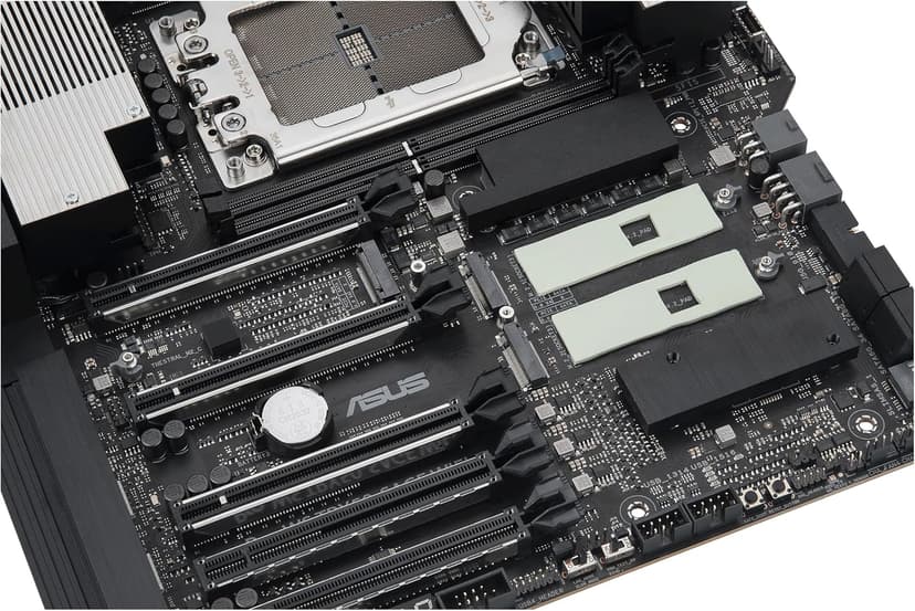 ASUS Pro WS TRX50-SAGE WIFI CEB Workstation motherboard, AMD Ryzen Threadripper PRO 7000 WX,ECC R-DIMM DDR5, 36 power-stage, WiFi 7,PCIe 5.0 x 16,PCIe 5.0 M.2, 10 Gb and 2.5 Gb LAN, multi-GPU support.