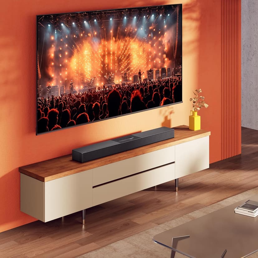 Hisense A620 2.1ch All-in-one Sound Bar with Built-in Subwoofer, 240W, DTS Virtual: X, Dolby Dightal Plus, Bluetooth 5.3, Roku TV Ready, HDMI ARC/AUX/USB, Ez Play, Black (A620, 2024 Model)