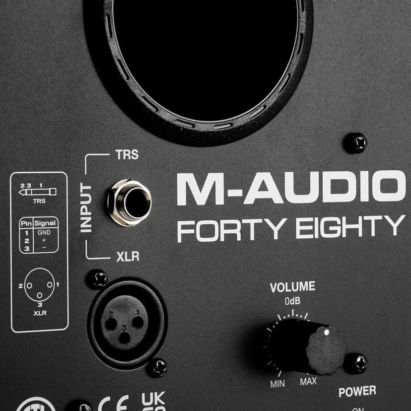 M-AUDIO Forty Eighty 8" 150W Studio Monitor Speaker for Production and Mixing with Precision DSP Crossover, EQ, Control App and Bluetooth