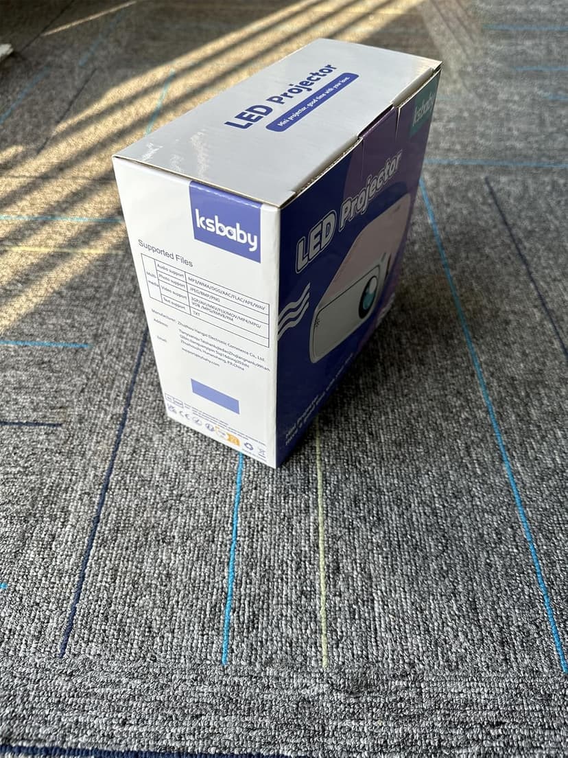 Mini Projector for Outdoor Portable Projectors, SmartPhone Screen Can be Mirrored to The Projector Through a Data Cable, Movies-Projector Compatible with HDMI, USB, Type-C, Laptop, TV Stick