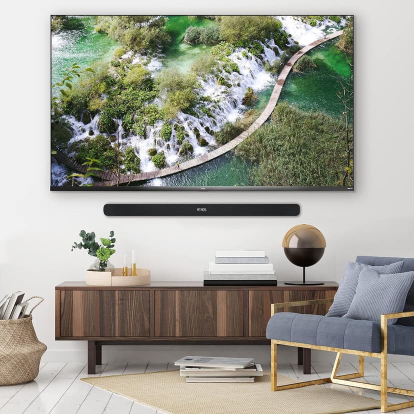 TCL Alto 8 2.1 Channel Dolby Atmos Smart Sound Bar with Built-in Subwoofers, WiFi, Works w/ Alexa, Google Assistant & Apple Airplay 2, Bluetooth – TS8211-NA, 39-inch, Black