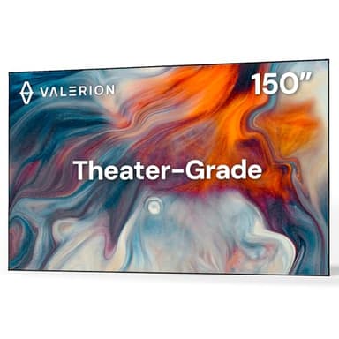 150-inch Fixed Frame Projector Screen, 1.3 dB Gain, 80% PQE, 4K/8K Ultra HD, 3D Wall Mount Projector Screen, Works with Long Throw, Short Throw & Ultra Short Throw Projectors