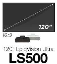 Epson EpiqVision Ultra Short Throw LS300 3LCD Smart Laser Projector, 3600 Lumens Color & White Brightness, HDR, Android TV, Yamaha Speakers, Bluetooth, Sports, Gaming, Movies - White (Renewed)