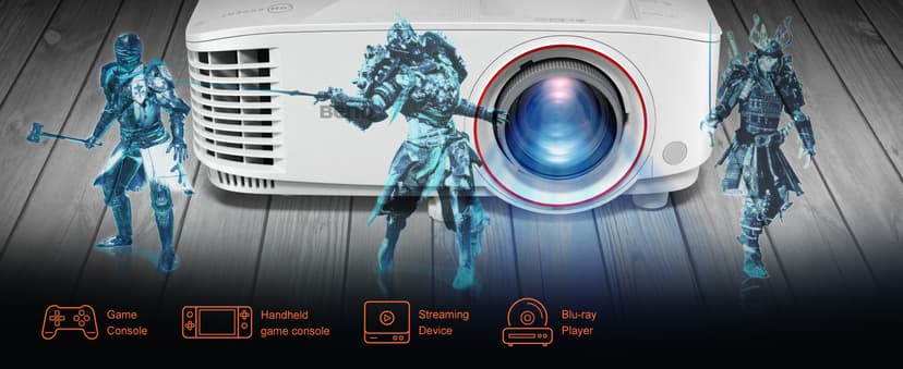 BenQ TH671ST 1080p Short Throw Gaming Projector | Gaming Mode for Intense Low Input Lag Action | 3000 Lumens for Lights On Entertainment | 3 Year Industry Leading Warranty