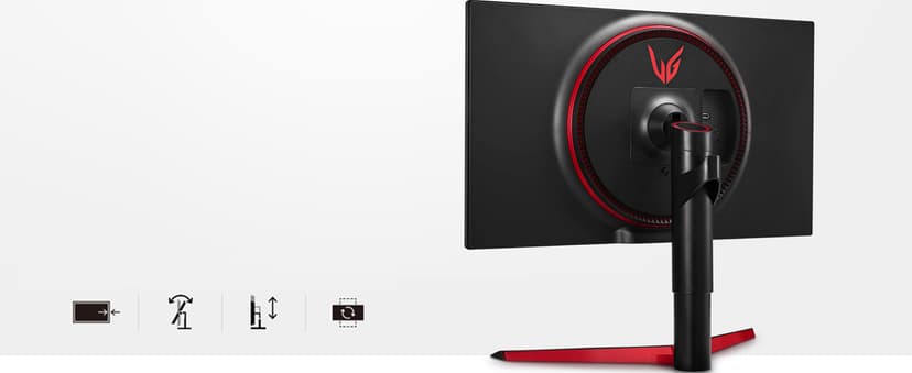 LG UltraGear QHD 27-Inch Gaming Monitor 27GL83A-B - IPS 1ms (GtG), with HDR 10 Compatibility, NVIDIA G-SYNC, and AMD FreeSync, 144Hz, Black