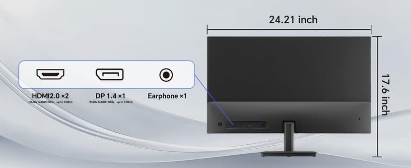 KTC 27 Inch QHD Computer Monitor 100Hz, Up to 120Hz, IPS Panel, 2K 1440P PC Gaming Monitor for Home Office, Adaptive-Sync Support, HDR10, Tilt Adjustable, H27D9