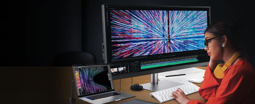 BenQ PD3420Q Ultrawide Creator Monitor for Macbook 34" WQHD 1440p | 100% Rec.709 & sRGB, 98% P3 | IPS | DeltaE ≤3 | Pantone | AQCOLOR | KVM | Calibration Report | Erognomic | USB-C (65W) | USB Hub