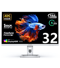 INNOCN 27 Inch 4K Monitor Computer UHD 3840 x 2160 LCD IPS Display, HDR400, USB C 65W, DP, HDMI, PC Monitor for Mac Laptop, 1.07B+ Colors, Built-in Speakers, Pivot/Height Adjustable Stand, Black