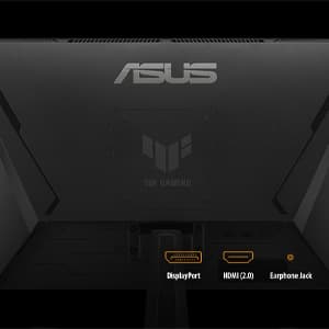 ASUS TUF Gaming 24” (23.8” viewable) 1080P Monitor (VG249QE5A) - Full HD, Overclock to 144Hz, IPS, Extreme Low Motion Blur Sync, 1ms, Speakers, Variable Overdrive, DisplayWidget Center, 3 yr Warranty
