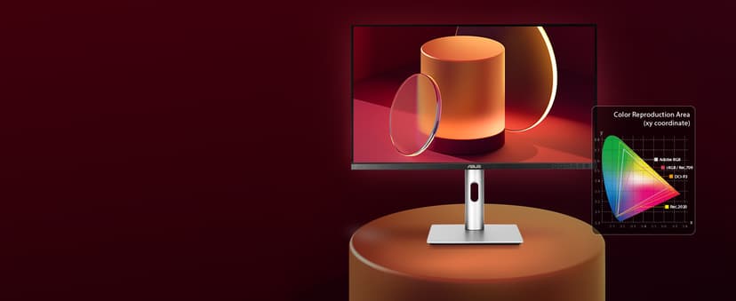 ASUS ProArt Display 27” 4K HDR Professional Monitor (PA279CRV) - IPS, UHD (3840 x 2160), 99% DCI-P3/Adobe RGB, ΔE < 2, Calman Verified, USB-C PD 96W, DisplayPort, Daisy-Chain, Ergonomic, 3yr Warranty