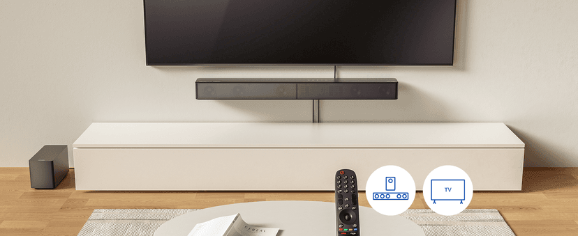 ULTIMEA 5.1CH Surround Sound Bar with Subwoofer, Dolby Atmos, VoiceMX, BassMX, APP, 300W Soundbar for Smart TV, Home Theater Surround Sound System for TV, BT 5.4, Poseidon M60 (2025 Model)