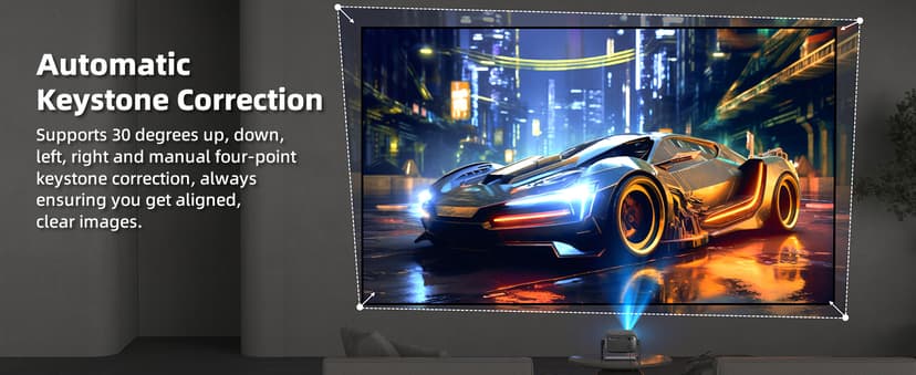 Netflix Officially Licensed Projector,BETTDOW Closed-Design Projector with Wifi 6 and Bluetooth 5.2,Intelligent Voice Assistant,Electric Focus Projector for Netflix/YouTube/Prime Video/D+