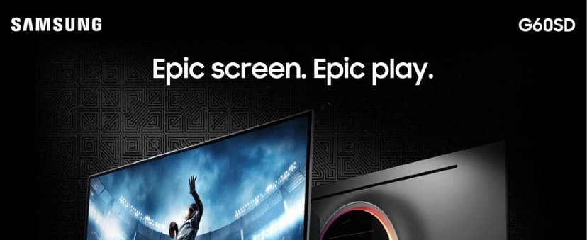 Samsung 27” Odyssey OLED G6 (G60SD) Series Gaming Monitor with QHD & QD-OLED, 360Hz 0.03ms, AMD FreeSync Premium Pro, Anti-Glare, Sleek Design, Cooling System, 3 Year Warranty, LS27DG602SNXZA