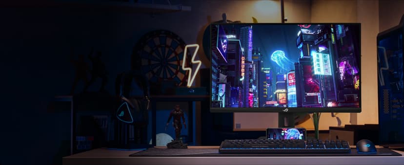 ASUS ROG Strix 27” 4K HDR400 USB-C Gaming Monitor(XG27UCS)–UHD (3840 x 2160), 160Hz, 1ms, Fast IPS,130% sRGB,Extreme Low Motion Blur Sync, G-Sync Compatible, DisplayWidget, Tripod socket, 3yr warranty