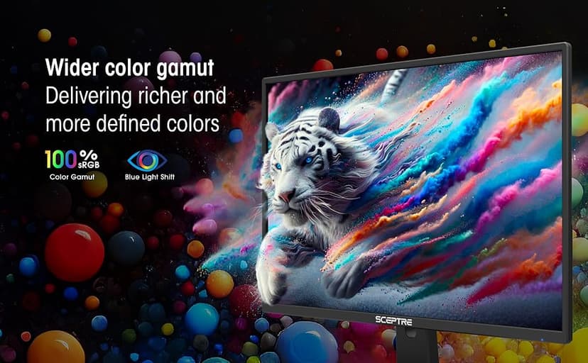 Sceptre Nw 27-inch 100Hz Gaming Monitor HDMI x2 VGA Build-in Speakers, Machine Black 2025