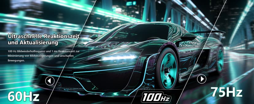 24 inch 3000R Curved Monitor 100Hz FHD 1920x1080p Refresh Rate 16:9 Aspect Ratio Ergonomic Tilt & VESA Compatible - Home Office Gaming Monitor Sync Visual Experience for Work & Play,HDMI * 2