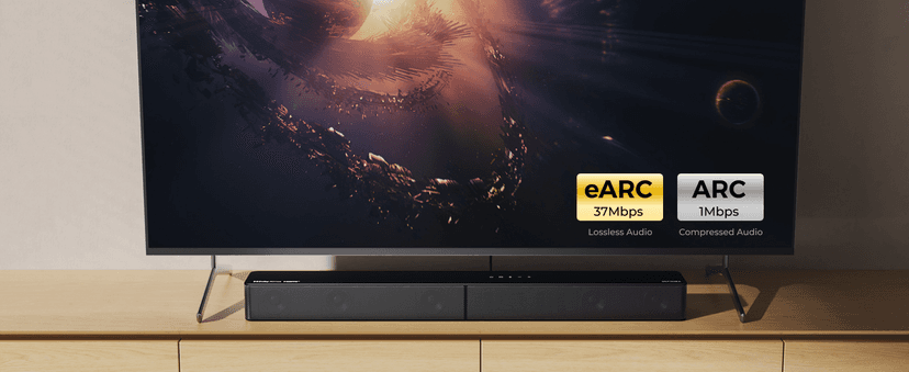 ULTIMEA 5.1CH Surround Sound Bar with Subwoofer, Dolby Atmos, VoiceMX, BassMX, APP, 300W Soundbar for Smart TV, Home Theater Surround Sound System for TV, BT 5.4, Poseidon M60 (2025 Model)