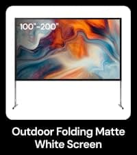 150-inch Fixed Frame Projector Screen, 1.3 dB Gain, 80% PQE, 4K/8K Ultra HD, 3D Wall Mount Projector Screen, Works with Long Throw, Short Throw & Ultra Short Throw Projectors