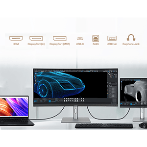 ASUS ProArt Display 34” Ultrawide Curved Professional HDR Monitor (PA34VCNV) - IPS, 21:9 3440 x 1440, 3800R Curve, 100% sRGB/Rec709, ΔE<2, Calman Verified, USB-C Docking PD 96W, RJ45, 3 Year Warranty