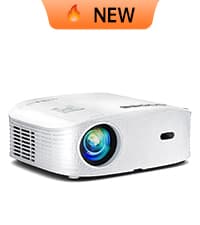 GooDee Smart 4K Projector with WiFi and Bluetooth, Google TV-Licensed Outdoor Movie Projector with Netflix / Prime Video / YouTube Built-in, Keystone Voice Control Home Theater