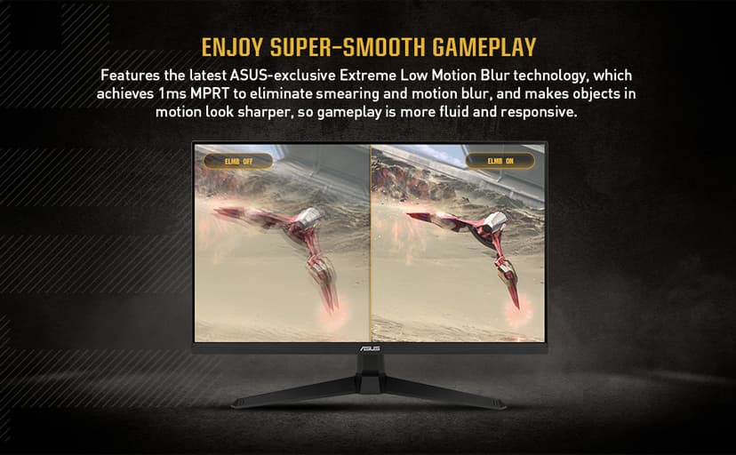 ASUS TUF Gaming 27" 1080P Monitor - Full HD, 165Hz (Supports 144Hz), 1ms, Extreme Low Motion Blur, FreeSync Premium, Shadow Boost, Eye Care, HDMI, DisplayPort, Tilt Adjustable - VG277Q1A,Black
