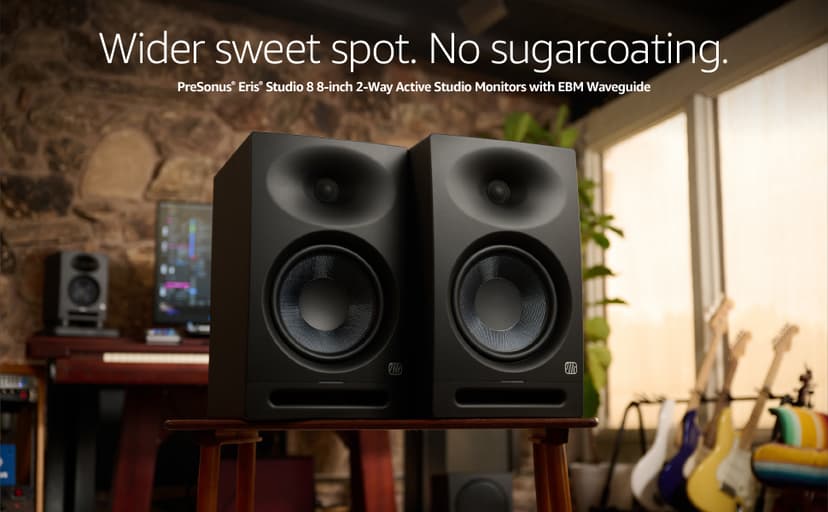 PreSonus Eris Studio 8 8-inch 2-Way Active Studio Monitors with EBM Waveguide