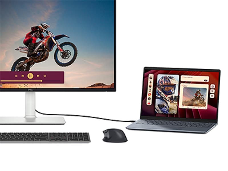 Dell 27 Plus 4K USB-C Monitor - S2725QC - 27-inch 4K (3840 x 2160) 120Hz 16:9 Display, AMD FreeSync Premium, sRGB 99%, Integrated Speakers, 1500:1 Contrast Ratio, Comfortview Plus - Ash White