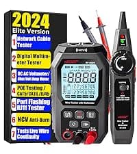 NOYAFA NF-859GK Network Cable Tester with IP Tester 10mw Visual Fault Locator,PING/POE/RJ45 RJ11 CAT5 CAT6 Cable Toner Ethernet Tester for Phone Lines CAT3, Ethernet,Wire Tracer LAN Network Tool