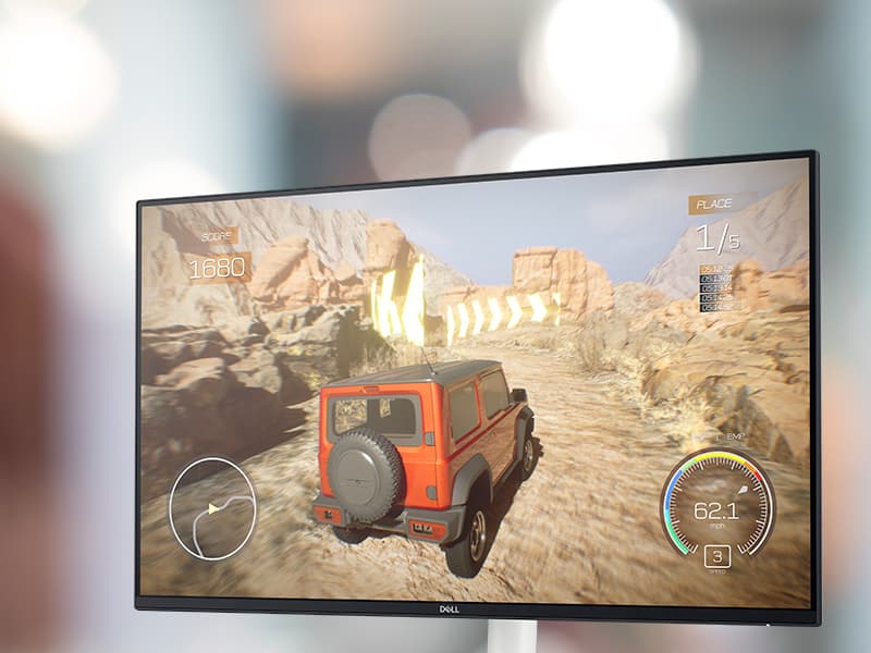 Dell S2425HS Monitor - 23.8 Inch, FHD (1920x1080) Display, 100Hz Refresh Rate 1500:1 Contrast Ratio, TÜV Rheinland Eye Comfort 4 Star, Integrated 2x5W Speaker, Height/Tilt/Swivel/Pivot - Ash White