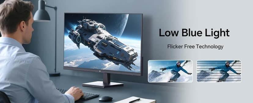 KTC 27 Inch QHD Computer Monitor 100Hz, Up to 120Hz, IPS Panel, 2K 1440P PC Gaming Monitor for Home Office, Adaptive-Sync Support, HDR10, Tilt Adjustable, H27D9