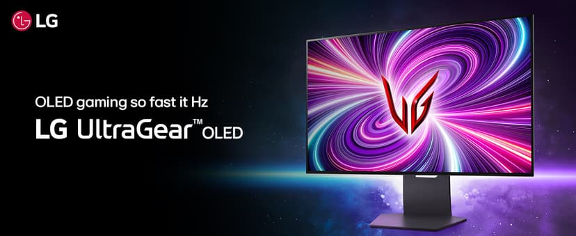 LG 32GS95UE 32-inch Ultragear OLED Gaming Monitor UHD 240Hz 0.03ms DisplayHDR True Black 400 AMD FreeSync Premium Pro NVIDIA G-Sync HDMI 2.1 DisplayPort Tilt/Height/Swivel Stand Black