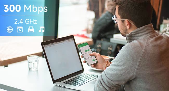 DBIT AC1200 Gigabit WiFi Router 2.4GHz +5GHz Dual Band MU-MIMO Wireless Internet Router, 4 x 10/100/1000Mbps Ethernet Ports, 4 x 5dBi Antennas, Support Router, AP, Repeater Mode, EasyMesh, White