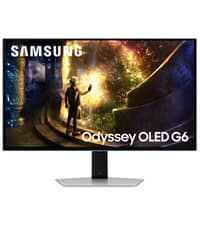 Samsung 27” Odyssey OLED G6 (G60SD) Series Gaming Monitor with QHD & QD-OLED, 360Hz 0.03ms, AMD FreeSync Premium Pro, Anti-Glare, Sleek Design, Cooling System, 3 Year Warranty, LS27DG602SNXZA
