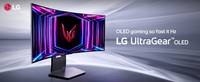 LG 34GS95QE 34-inch Ultragear OLED Curved Gaming Monitor WQHD 1440p 800R 240Hz 0.03ms AMD FreeSync Premium Pro NVIDIA G-Sync HDMI 2.1 DisplayPort Tilt/Height/Swivel Stand Black