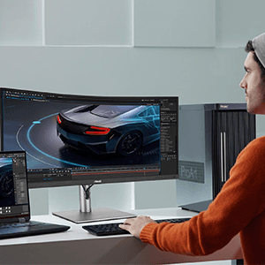 ASUS ProArt Display 34” Ultrawide Curved Professional HDR Monitor (PA34VCNV) - IPS, 21:9 3440 x 1440, 3800R Curve, 100% sRGB/Rec709, ΔE<2, Calman Verified, USB-C Docking PD 96W, RJ45, 3 Year Warranty